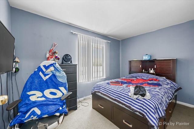 bedroom with carpet flooring