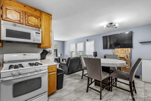 kitchen featuring white appliances