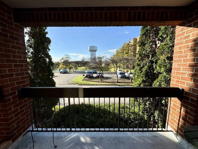 view of balcony