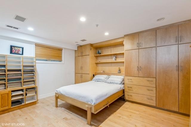 bedroom with light hardwood / wood-style flooring