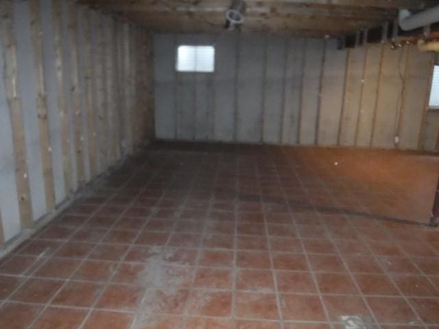 view of basement