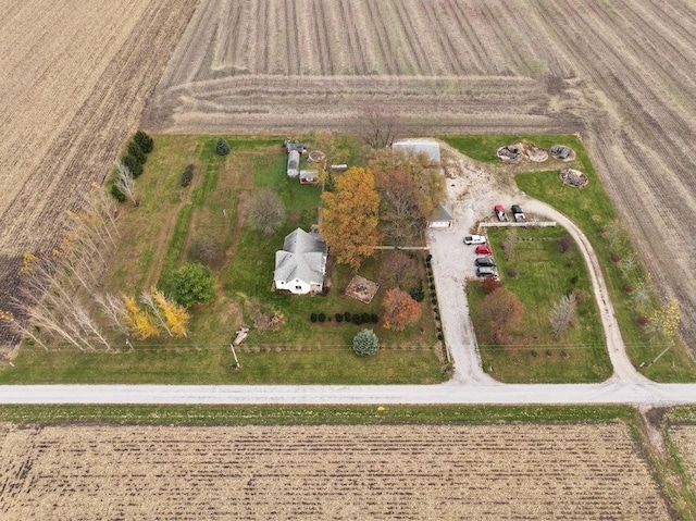 bird's eye view featuring a rural view