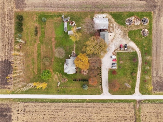 drone / aerial view featuring a rural view