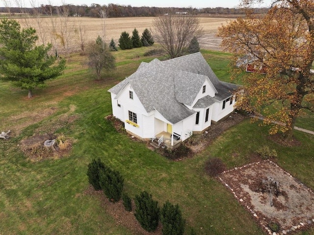 drone / aerial view featuring a rural view