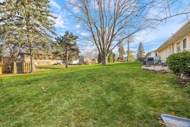 view of yard featuring a patio area