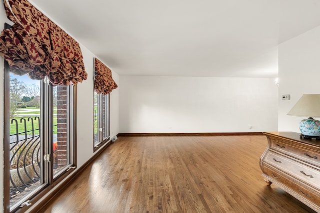 interior space featuring dark wood-type flooring