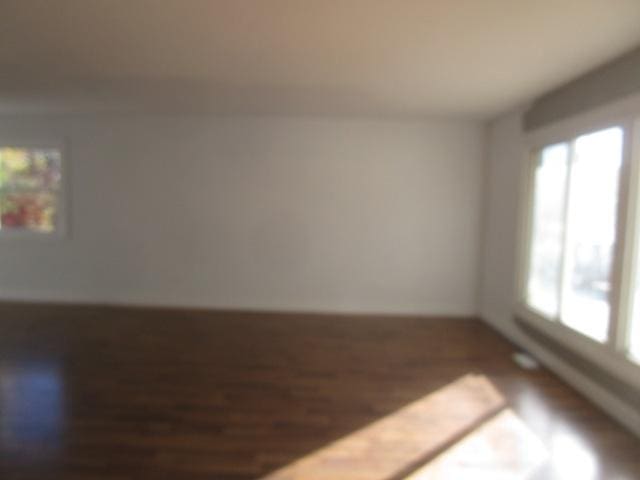 spare room featuring hardwood / wood-style flooring