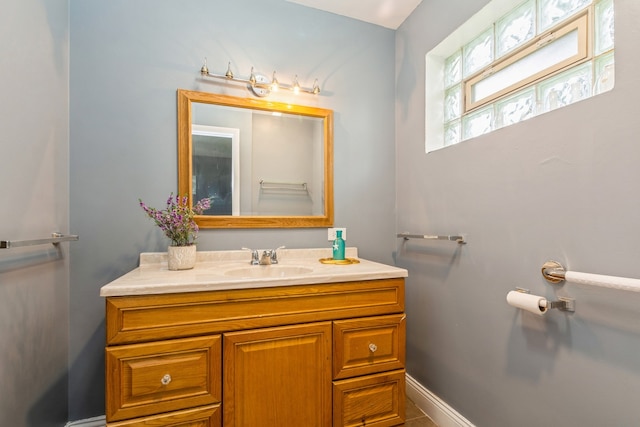 bathroom featuring vanity