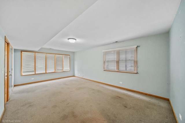 view of carpeted empty room