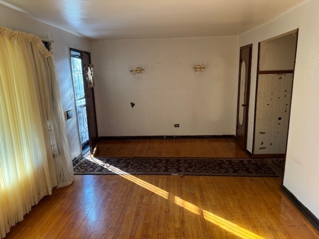 interior space featuring hardwood / wood-style flooring