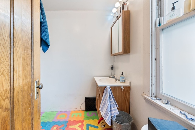 bathroom with vanity