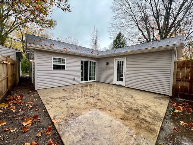 back of property featuring a patio