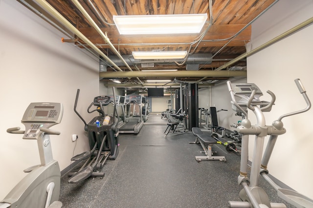 view of exercise room