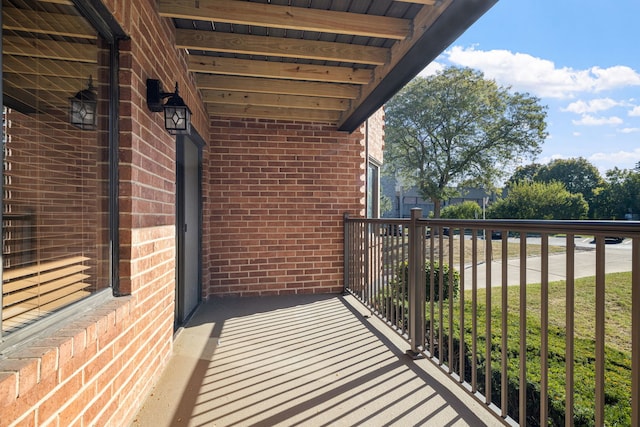 view of balcony