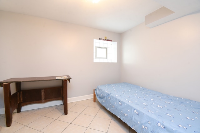 view of tiled bedroom