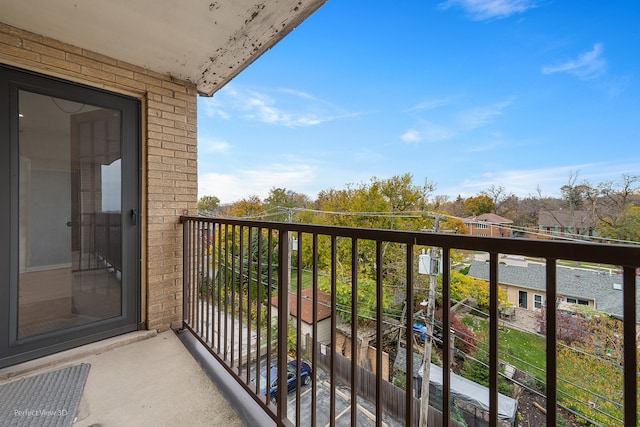 view of balcony