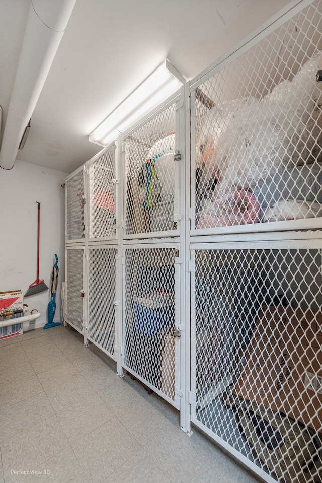 view of storage room