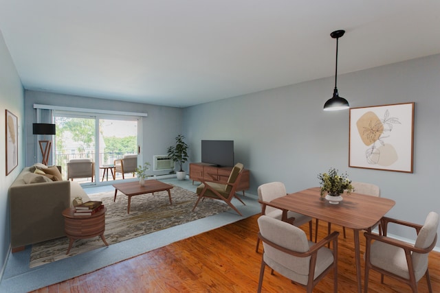 dining room featuring hardwood / wood-style floors