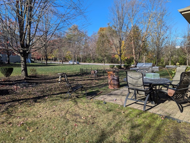 view of yard with a patio