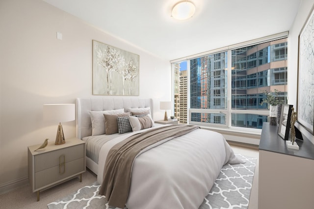 bedroom featuring multiple windows