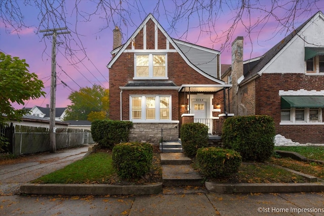 view of english style home