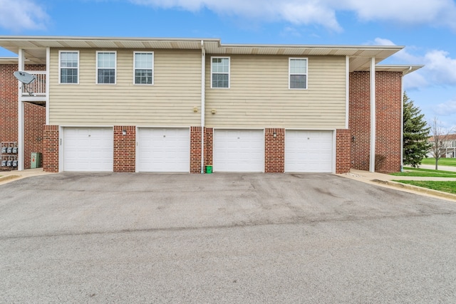 exterior space featuring a garage