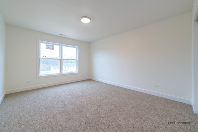 view of carpeted empty room