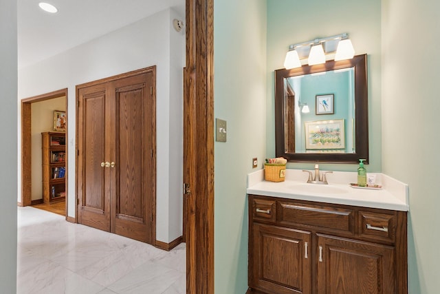 bathroom with vanity