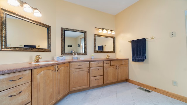 bathroom featuring vanity