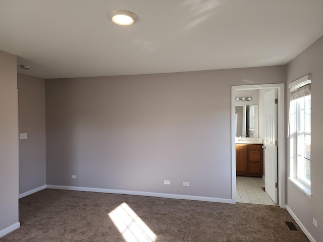 view of carpeted empty room