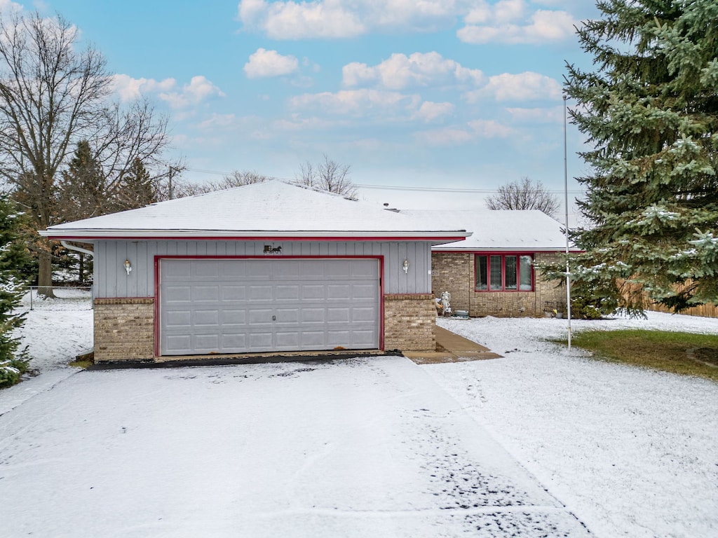 ranch-style house with a garage