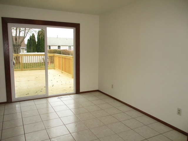 view of tiled empty room