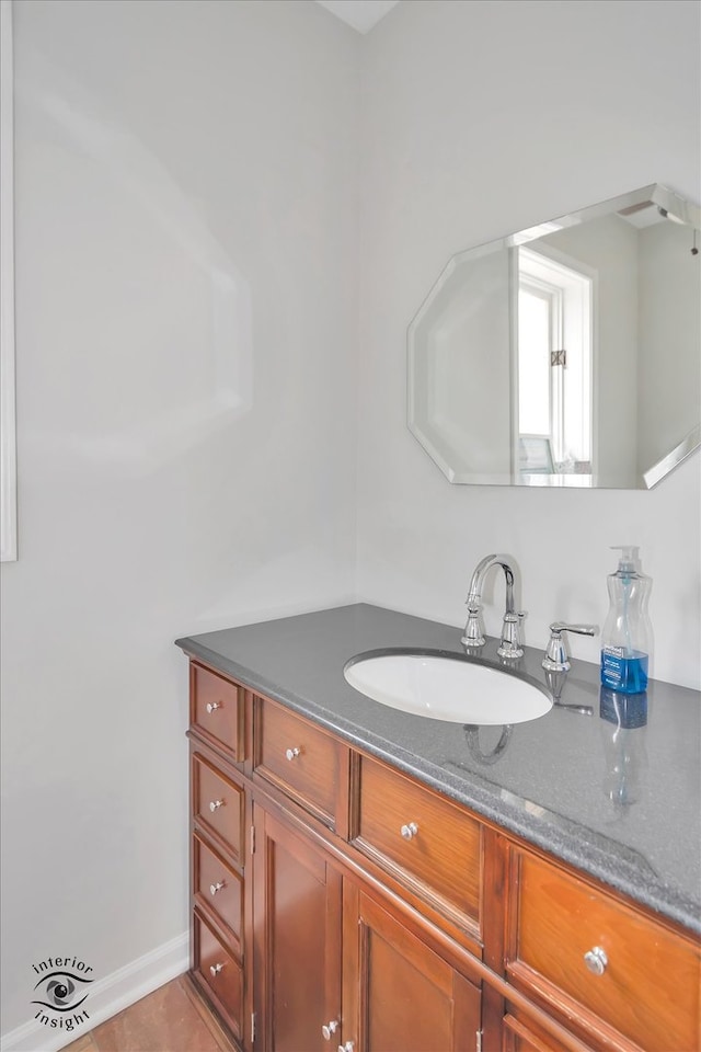 bathroom featuring vanity