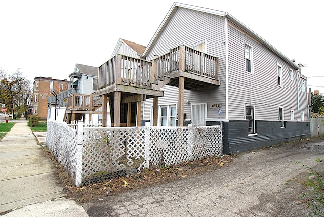 view of rear view of property