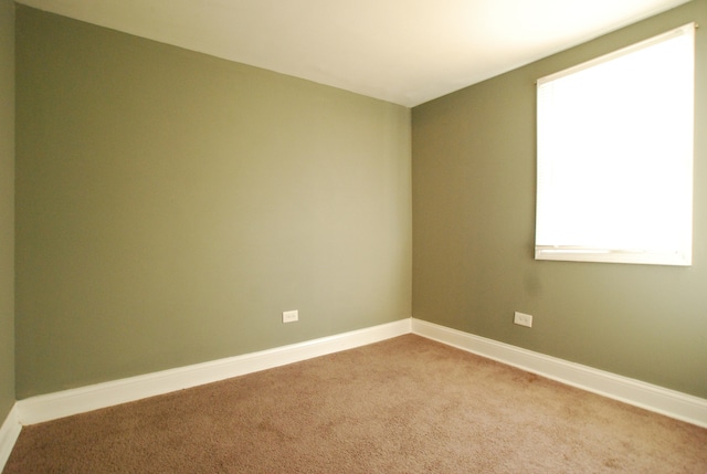 view of carpeted empty room