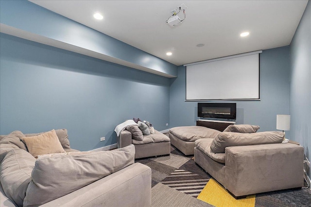 view of home theater room