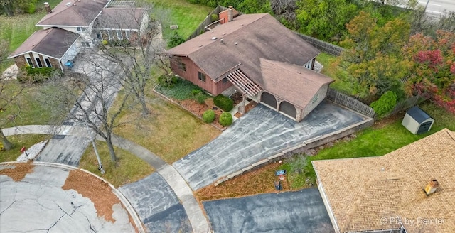 birds eye view of property