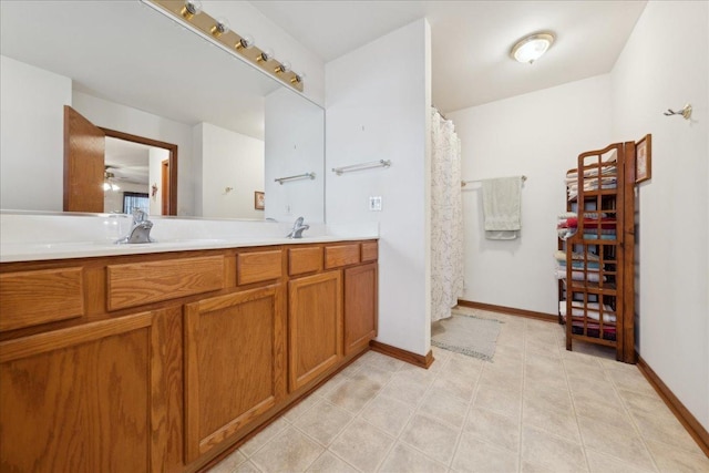 bathroom featuring vanity