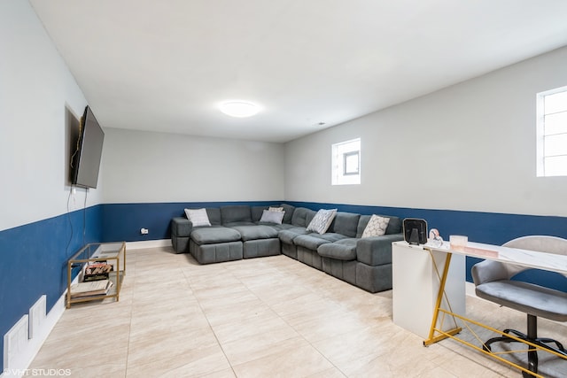 living room with a wealth of natural light