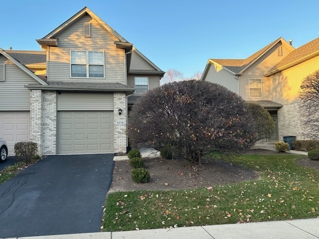 view of property featuring a garage