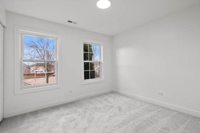 empty room with light carpet