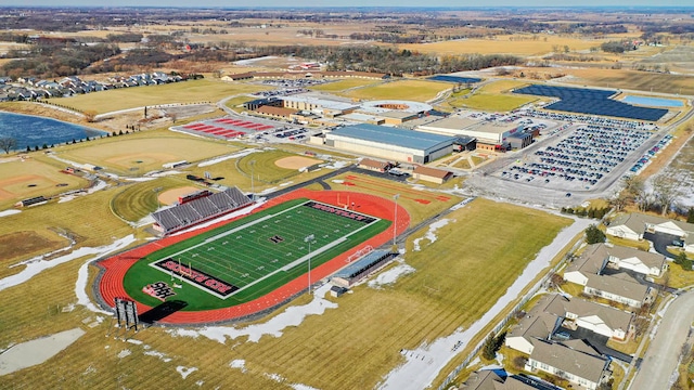 birds eye view of property