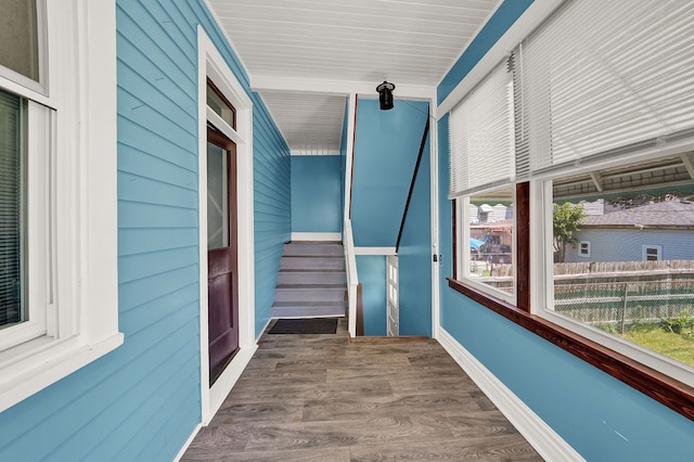 unfurnished sunroom featuring a healthy amount of sunlight