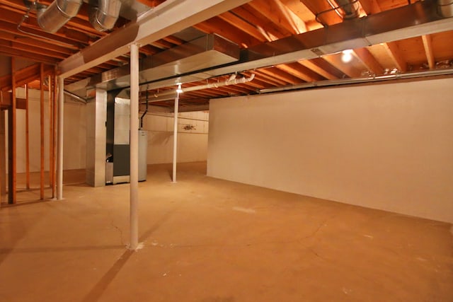 view of basement