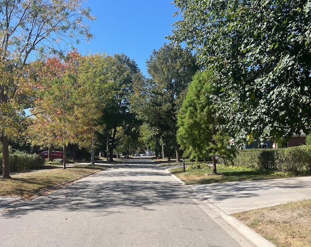 view of road