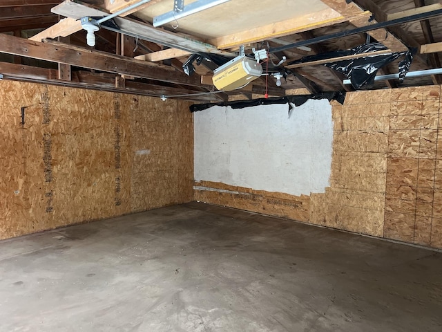 view of basement