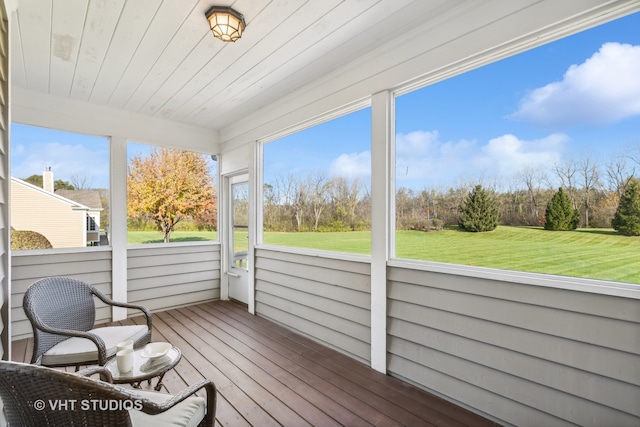 sunroom / solarium with a wealth of natural light