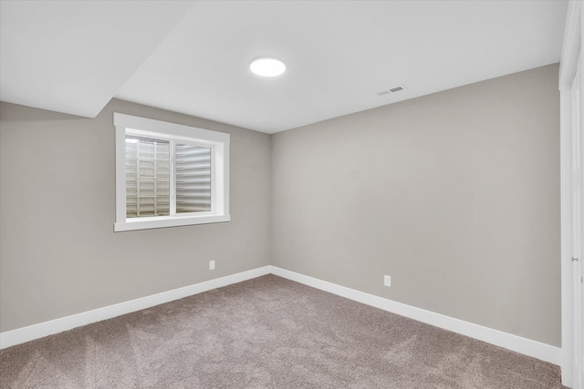 view of carpeted empty room