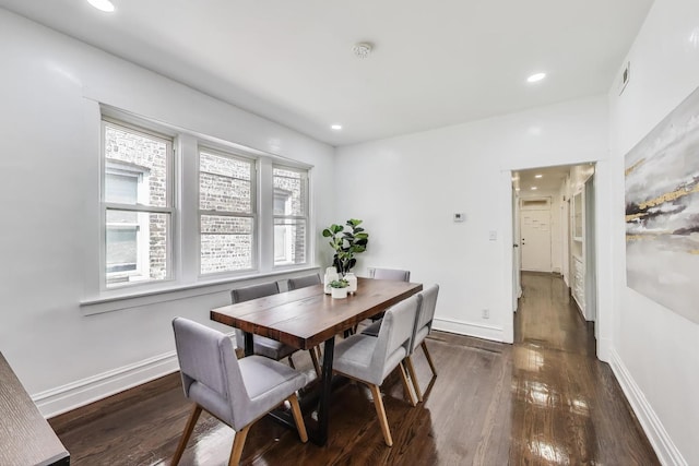 5092 W Monroe St, Chicago, IL 60644 - dining area with wood finished floors, recessed lighting, and baseboards