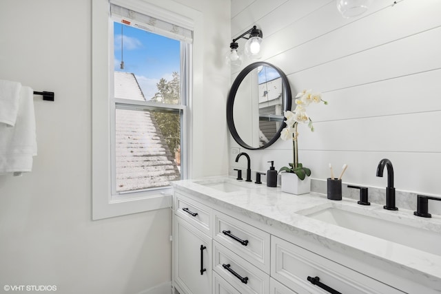 bathroom featuring vanity